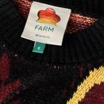 Farm Rio  Black Tropical Print Mini
Sweater Dress - Size Small Photo 6