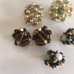 Lot Of 3 Women's Clipon Costume Earrings CLIP On Beaded Photo 5