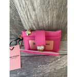 Juicy Couture  | Hot Pink Cardholder Wallet with Pearl Heart Charm Photo 2