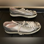 Miu Miu   Swarovski crystal toe-cap sliver sneakers flats size 38.5 8.5 Photo 7