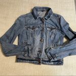 American Eagle  Distress Denim Jean Jacket Photo 5