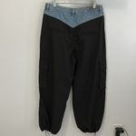 BLANK NYC  Pleated Denim Waist Cargo Pants Photo 5