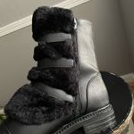 Report Women's North Fashion Boot Black Faux Fur Winter Booties Size 7.5 Photo 9