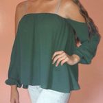 Shinestar Green Over The Shoulder Top Photo 0