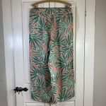 Sigrid Olsen  Linen Pants Wide Leg Women Large‎ Resort Elastic Waist Pull On Photo 1