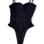 Black Mesh Bodysuit Size Small Photo 0