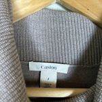 Caslon  Nordstrom Womens Sz S Cowl neck Tunic Sweater Beige Oatmeal Casual Fall Photo 3