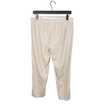 J.Jill  Linen Stretch Pants Flat Front Slit Ankle Macademia Tan Size Small Photo 1