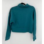 Juicy Couture  Teal Turtleneck Cropped Sweatshirt Top Pullover Small‎ S Photo 1