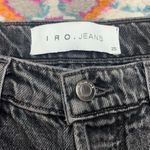 IRO Jeans Lep Patchwork Distressed High Rise Slim-Leg Ankle Jeans Black Wash Size 25 Photo 11