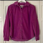 Loft  pink corduroy shacket puff sleeve shirt jacket xs Photo 7