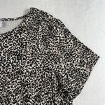 Old Navy  L Large Swing Dress Short Sleeve Leopard Print Jersey Knit Crew Neck Photo 4