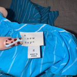 A New Day Blue and White Striped Backless Mini Dress Photo 3