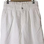 ZARA Paperbag Baggy Jeans White Ivory 4365/860/251 Size Large Photo 1