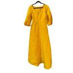 Carolina Herrera  Draped Silk Maxi Dress in yellow **see pics for details** Photo 6