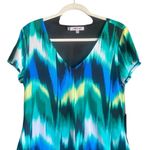 Jennifer Lopez NWT Short Sleeve Colorful Short Dress. Size Large Photo 1