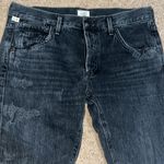 Citizens of Humanity  COH‎ Emerson Distressed Slim Boyfriend Black Hawk 26 Photo 4