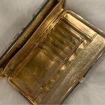 Sondra Roberts  Animal Print Snakeskin Gold Interior Clutch Photo 3