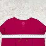 Life is Good  Pink Half Full Vase Tee Size Medium Photo 3