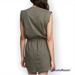 True Religion Women's Military Utility Dress in Militant Green, sleeveless, NWT Photo 3