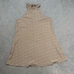 SheIn Tan and White Heart Print Halter Dress Photo 0