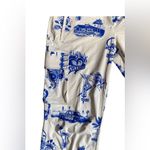 Miaou Blue Patterned Cream Cargo Jeans Size L Photo 2