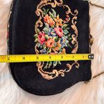 Floral Embroidered Black‎ Handbag Black Photo 13