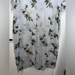 Lucky Brand  Long Pale Blue Lightweight Floral Duster Cardigan Pullover Size OS Photo 9