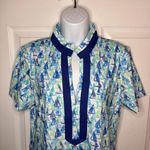 CABANA LIFE Twill Tape Mini Dress Upf 50 Nautical Sailboat Caftan Blue L NWT Size L Photo 3