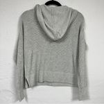 Rachel Zoe  Grey Knit Pullover Hoodie Sweater Womens XS Henley Preppy Cozy Casual Photo 4
