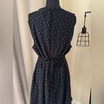 WAYF  Black and White Polka Dot V-Neck Chiffon Mini Dress – Size XL Photo 4