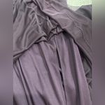 Adrianna Papell  Aubergine Embellished 3/4 Sleeve Ruched Formal Gown Size 8 Photo 6