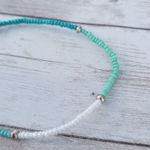 Green/Teal Tones Stretch Bracelet Photo 2