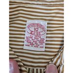 Brooks Brothers  Copper White Striped Long Sleeve Button Up Blouse Sz 10 Cotton Photo 8