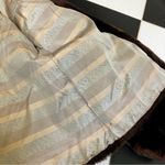 Vintage 50s 60s Opera Length Fur Coat Dark Brown Mouton Lamb Fur Shearling ~Med Photo 4