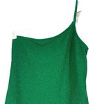 Good American 90s Hot metallic green one shoulder One Piece swimsuit 3 L Photo 4