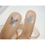 NEW DV Dolce Vita Women's Nude Clear Strap Slip On Selsta Heels Sandal Size 11 White Photo 10