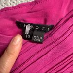 Theory Taliana Georgette Pink Silk One Shoulder Bubble Hem Crepe Mini Dress 10 Photo 5