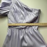 Self Portrait Lilac One Shoulder Midi‎ Dress Sz 10 Pleated Tiered Wedding Pastel Purple Photo 12
