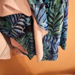 Yonique Blue and Green Floral XL Swim Dress Skirted Swim Suit Photo 3