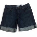 Loft NWT Ann Taylor Women's Blue Denim Cuffed Jean Shorts Size 26 Photo 0