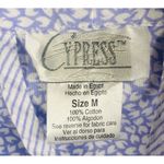 Cypress Vintage Poplin Egyptian Cotton Blue Floral House Robe Women's Sz M Comfy Photo 5