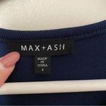 Max + Ash Dress Long Sleeve Tiered Mini Dark Blue Casual Neutral Photo 6