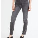 Madewell  The Tall Perfect Vintage Jean Bartlett Wash Black Ripped US 24 NWT Photo 1