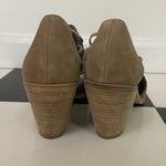 Eileen Fisher  Booties Sandals Peep Toe Size 10 leather tan neutral chunky Photo 2