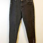 Harley Davidson Jeans Black Bootcut Zipper at Ankle Denim Sz 10 EUC Photo 0