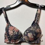 Anne Klein Brand New 84$ Women's Size 34B Navy Blue Floral Full Coverage Bra Photo 0