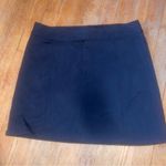 Athleta  Fleece Lined Tennis Skirt Navy Blue Woman's 12 Mini Back Zip Pocket‎ Photo 0