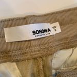 Sonoma Linen Blend Tan Lightweight Pull-On Cargo Pants Women’s Size 8 *run small Photo 2