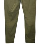 Theory  Pants Women’s Size 0 Dark Olive Work Everyday Pull On Linen Photo 6